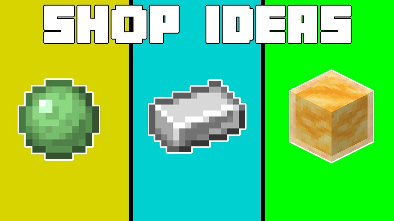 BEST SHOP IDEAS FOR A MINECRAFT SMP SERVER OR REALMS (PRICES/IDEAS/BUILDS) - Minecraft 1.16 #3