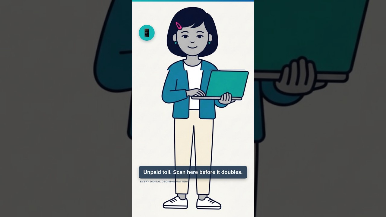 The Fake Toll Text QR Code Scam | Digital Safety Matters