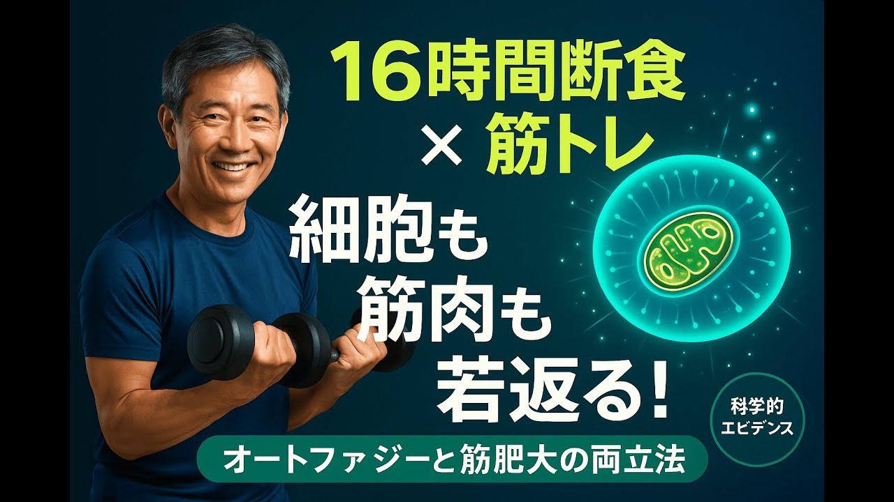 16時間断食×筋トレで細胞も筋肉も若返る！オートファジーと筋肥大の両立法