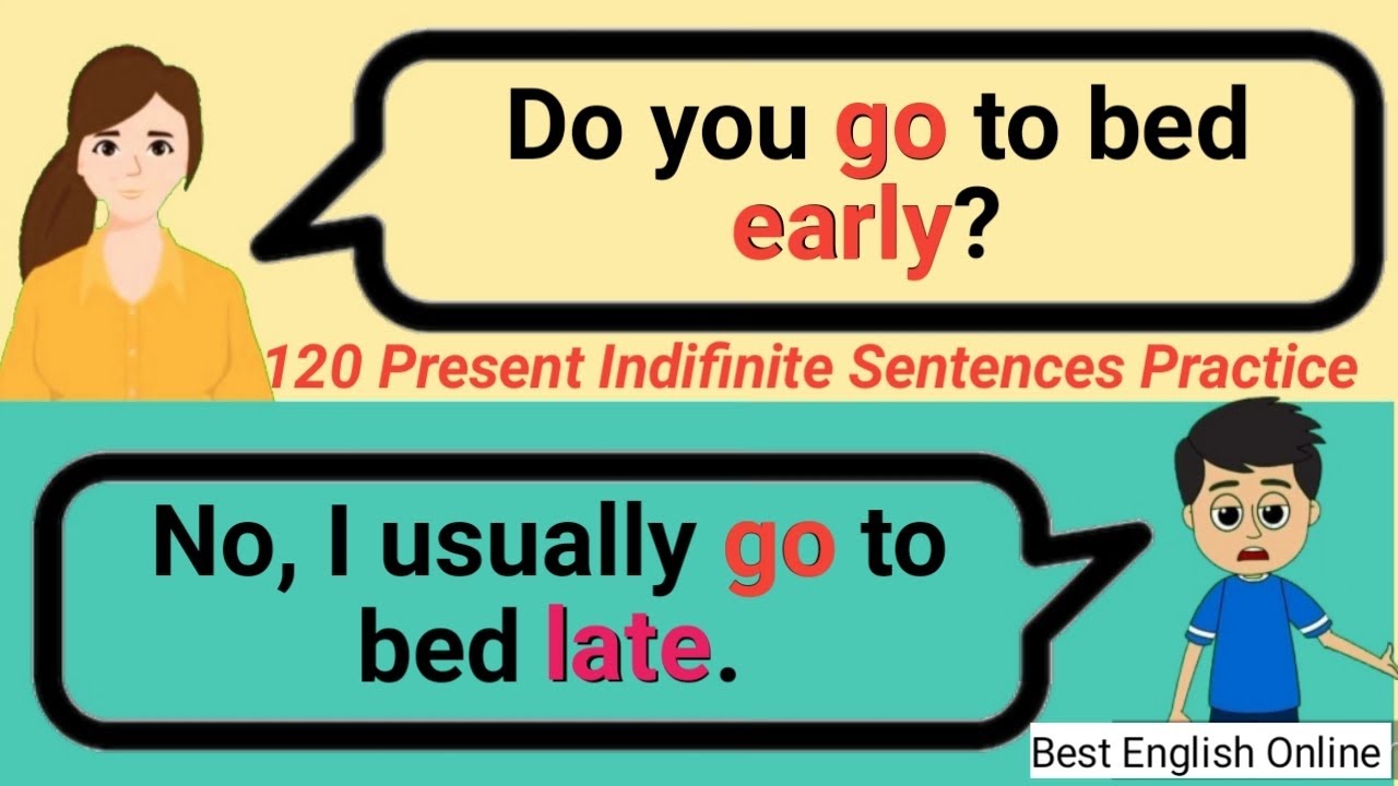 English Conversation practice | Present Tense  Exercise | 120 Present Sentences #englishconversation