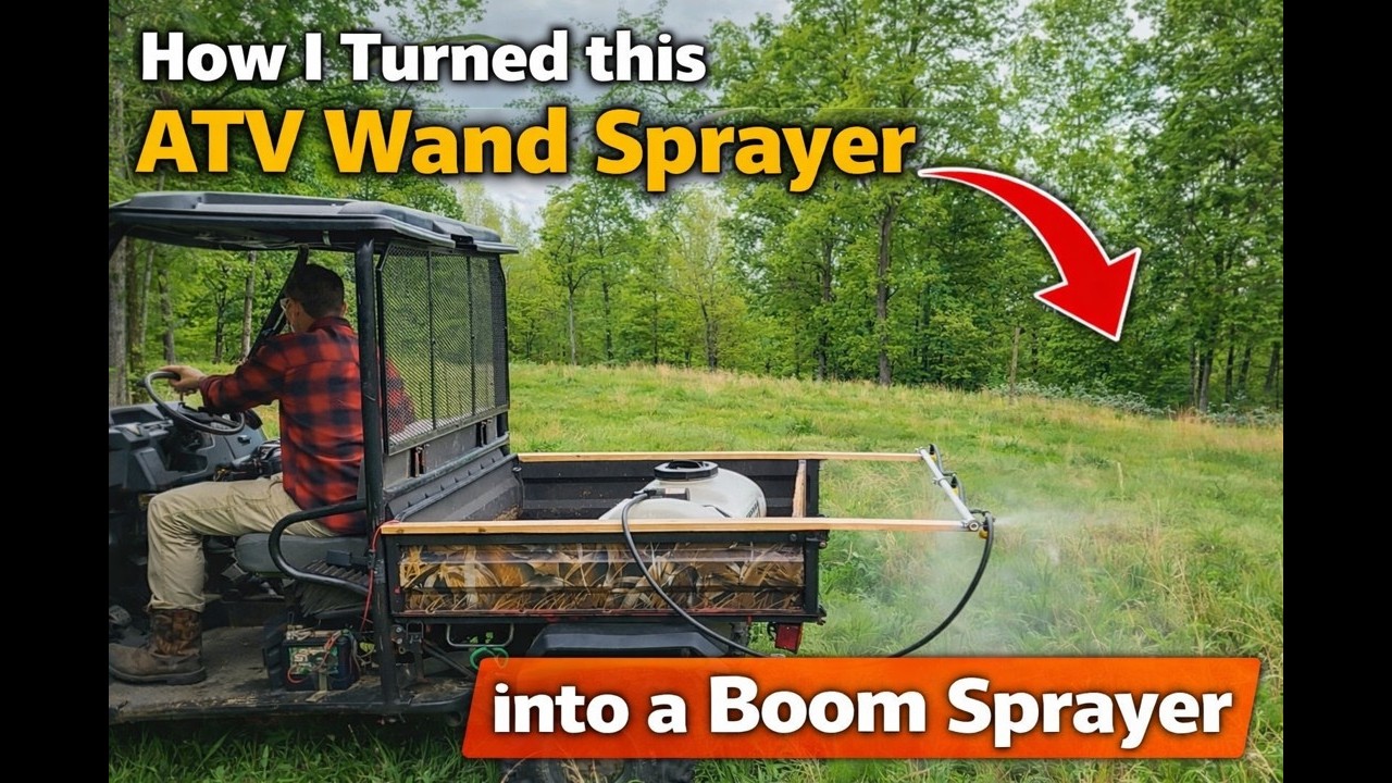 ATV Sprayer Boom Build | How I Turned this ATV Wand Sprayer into a BOOM Sprayer