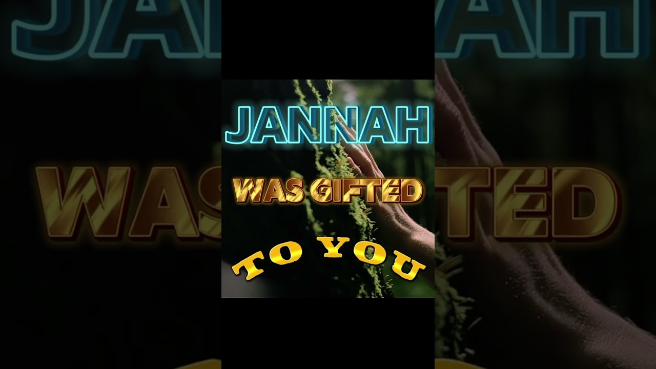 Jannah was gifted to you! #powerfulreminder #islam #islamic #reminder