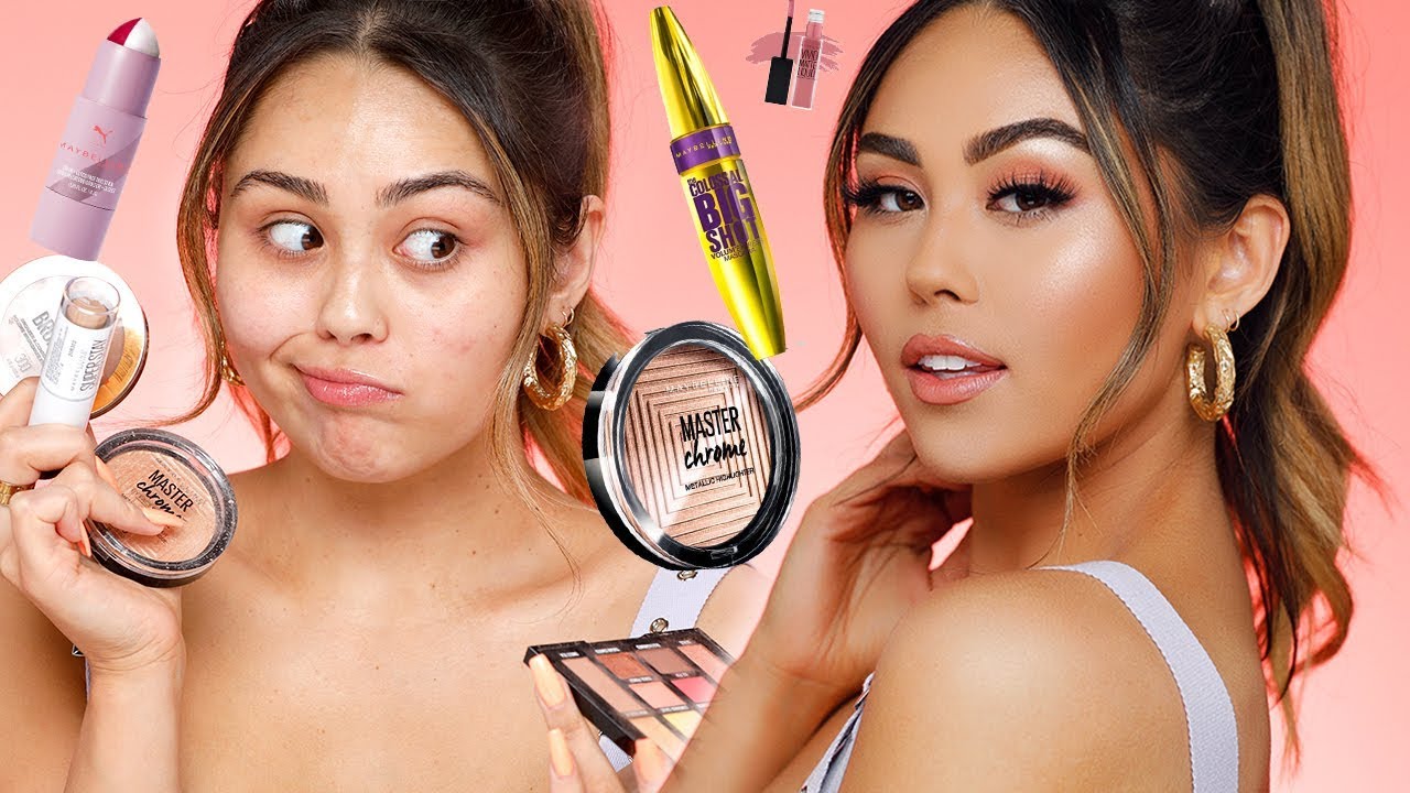 Drugstore Everyday Glam Makeup Tutorial using ONLY my Holy Grail Maybelline Products | Roxette Arisa