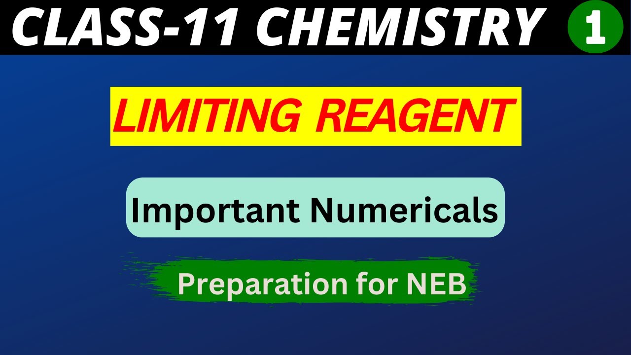 Class 11 || Chemistry || Stoichiometry || Limiting Reagent || Numerical Problem || Old is Gold 1