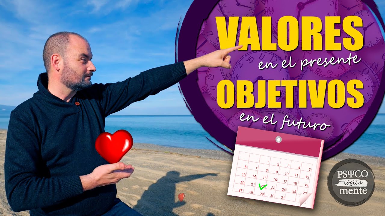 ✔️ Los Valores están Aquí y Ahora 🕰️ · Los Objetivos están en el Futuro 🎯 · Aceptación y Compromiso