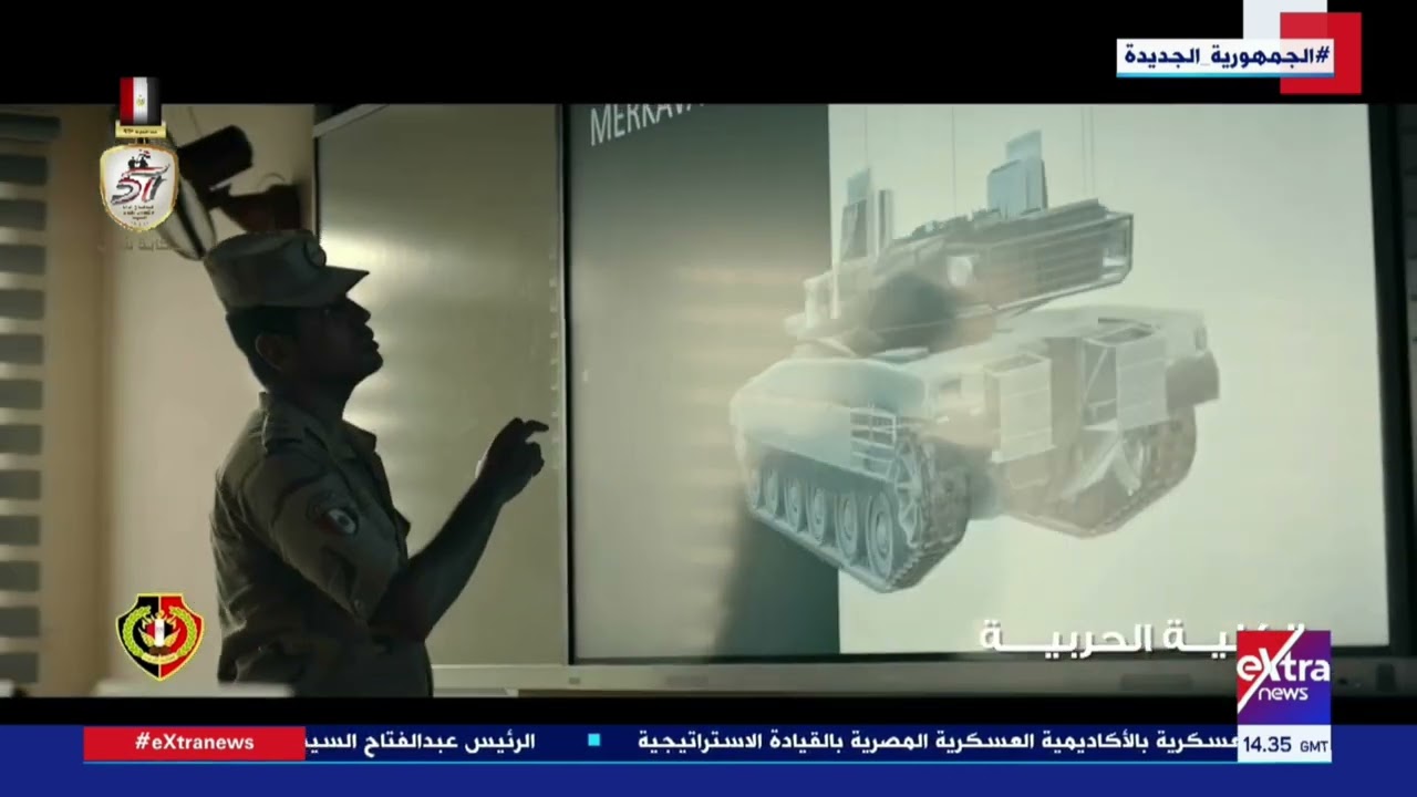 الرئيس السيسي والشيخ محمد بن زايد يشاهدان الفيلم التسجيلي 