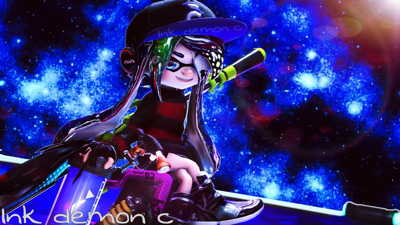 Demon in Space Poster Timelapse [Splatoon SFM]