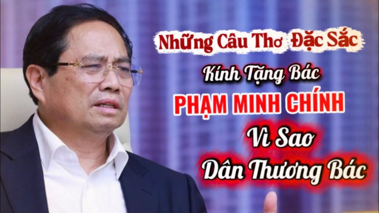 Những Câu Thơ Hay Nhất Kính Tặng Bác PHẠM MINH CHÍNH - Ngâm thơ Hoàng Hồng 