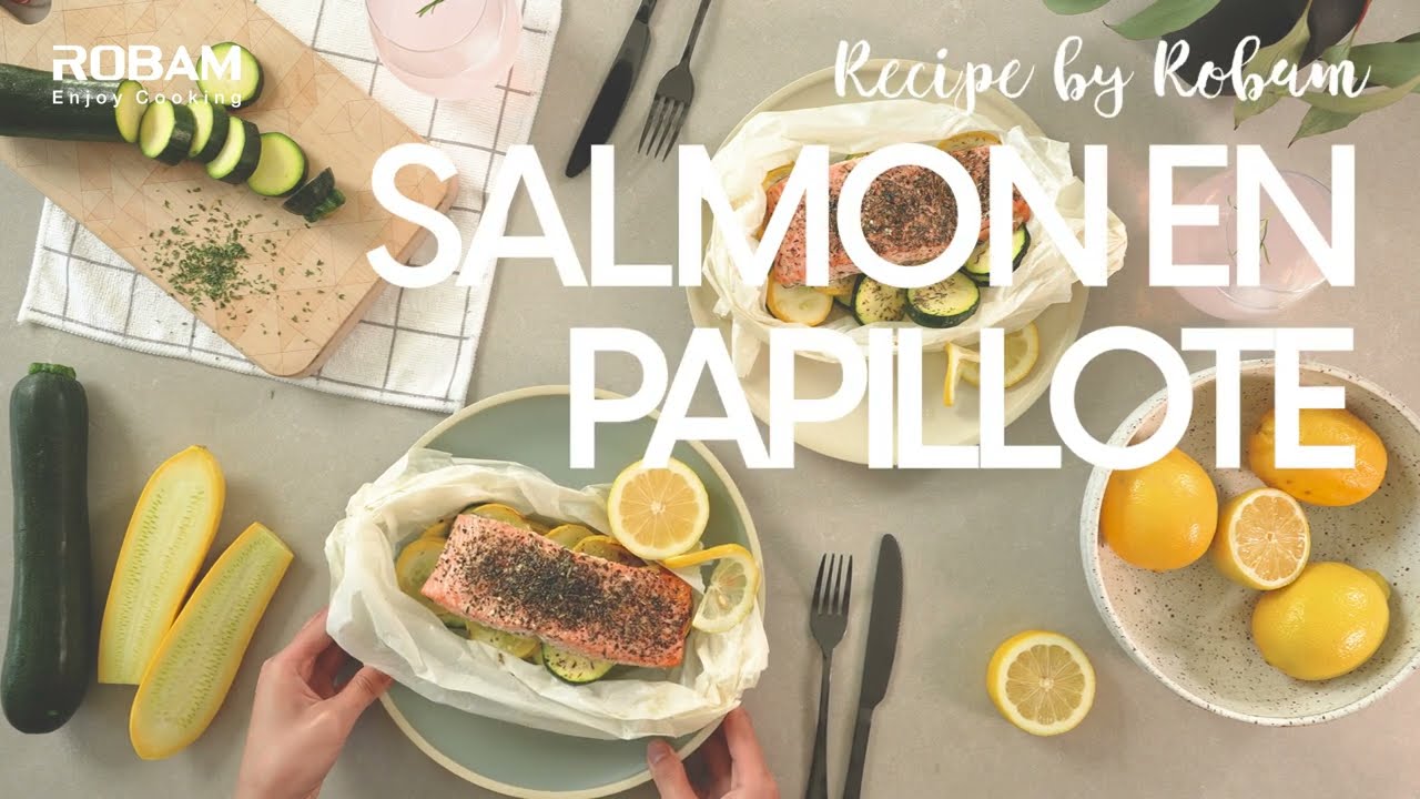 🐟 How to Make Delicious Salmon en Papillote in the Robam CT763 Steam Oven 🍋
