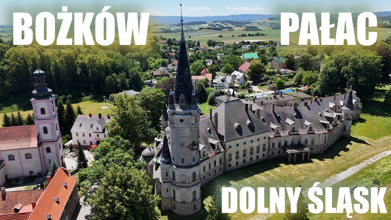 BOŻKÓW - PAŁAC (woj. dolnośląskie, gm. Nowa Ruda) okie drona