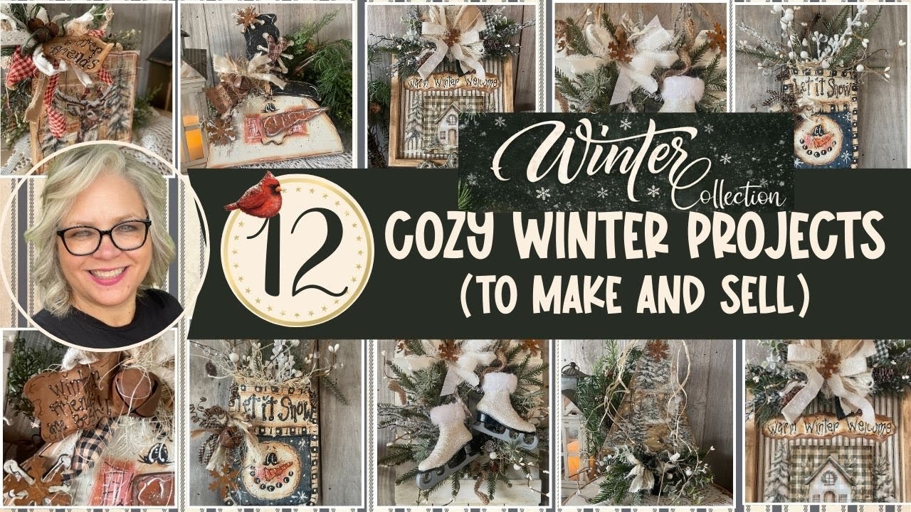 ❄️🌲 Winter Collection 2026 - 12 Cozy Winter Projects to Make and Sell! All NEW!