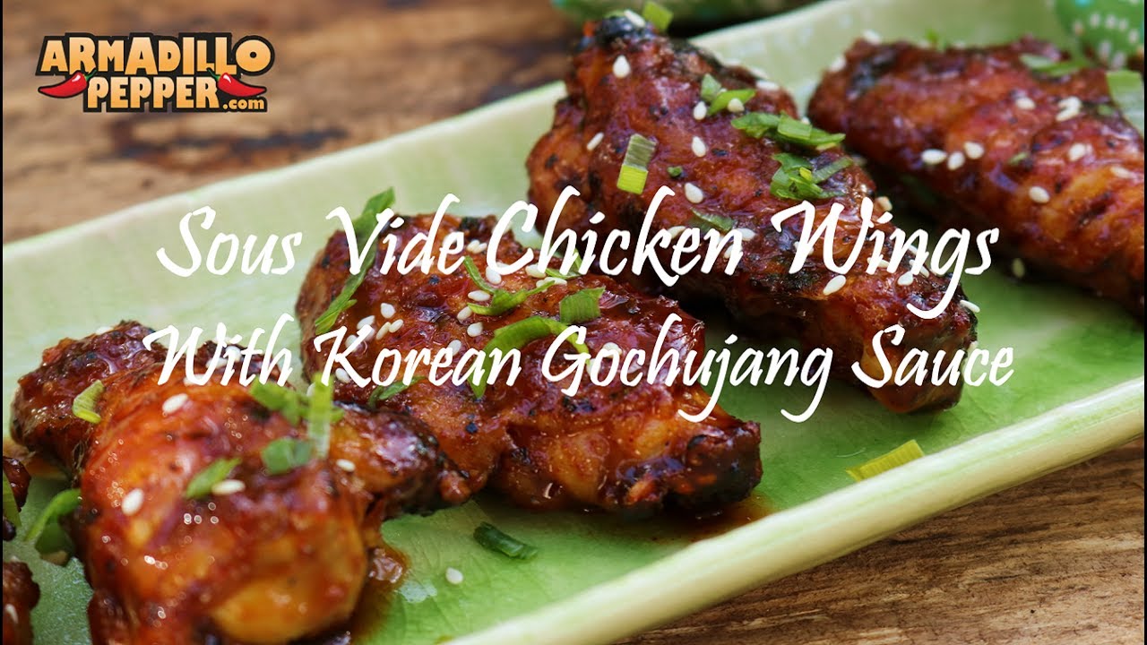 How to Make Sous Vide Chicken Wings with Korean Gochujang Sauce