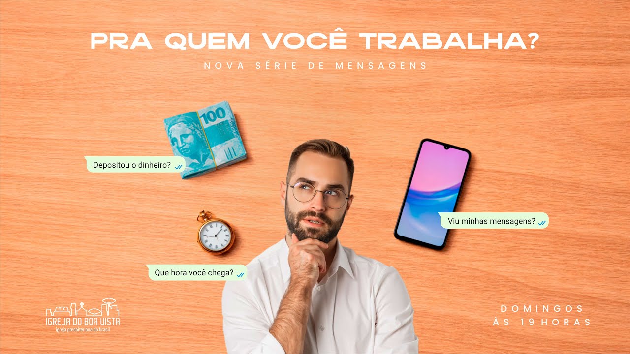 PRA QUEM VOCÊ TRABALHA? - Quando o trabalho virou um Deus - Sem. Alysson