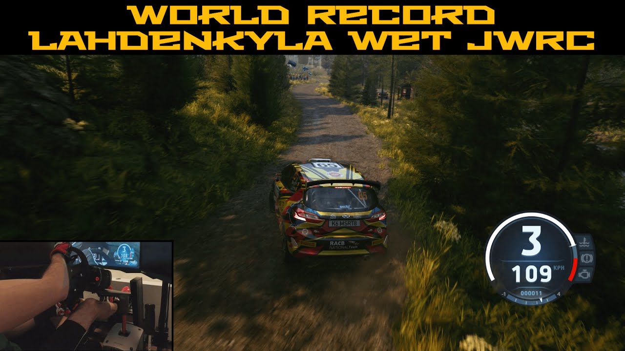 World Record Time Trial | EA Sports WRC 24 | Finland Lahdenkyla Wet | Junior WRC | Fanatec