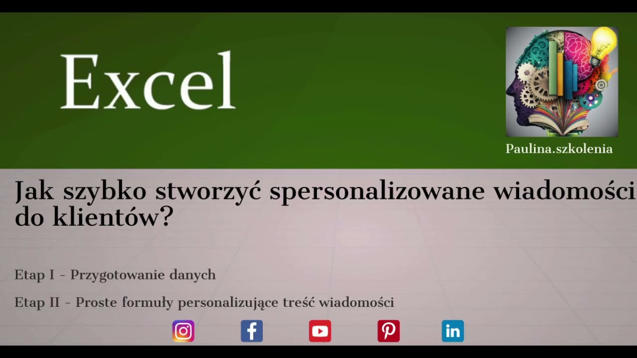 #excel | Dane z arkusza w mailu do klienta | Samoaktualizujący się szablon