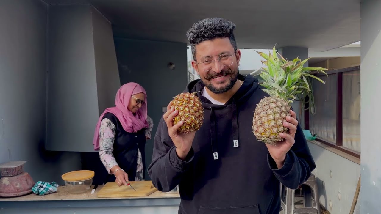 Trying Viral Desi Spicy Pineapple Masala🍍