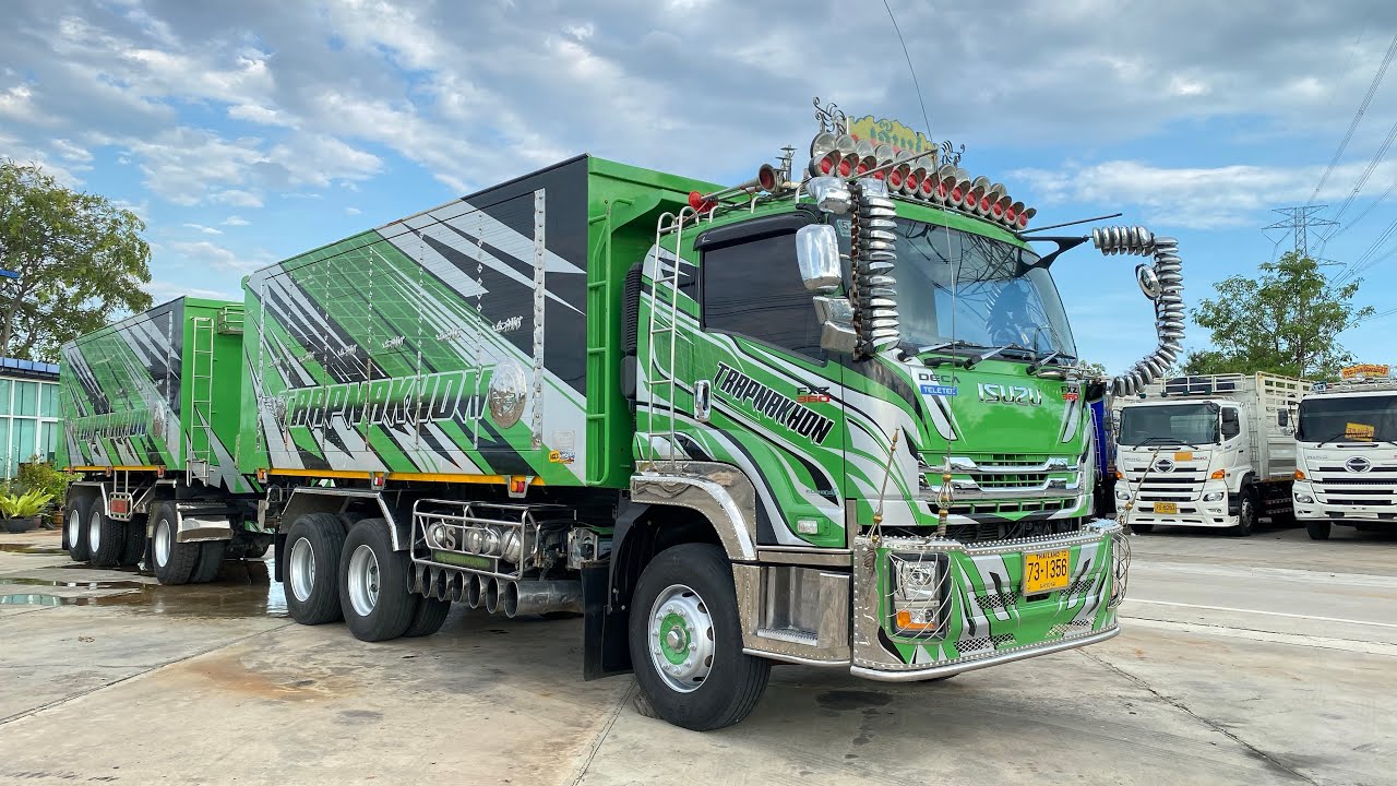รีวิว รถพ่วงสายแบกเข้าใหม่ ISUZU 360แรงปี66 กระบะดั๊มพ์อู่ซุ่นชัย ไมล์101,400KM. สภาพสด พร้อมใช้งาน