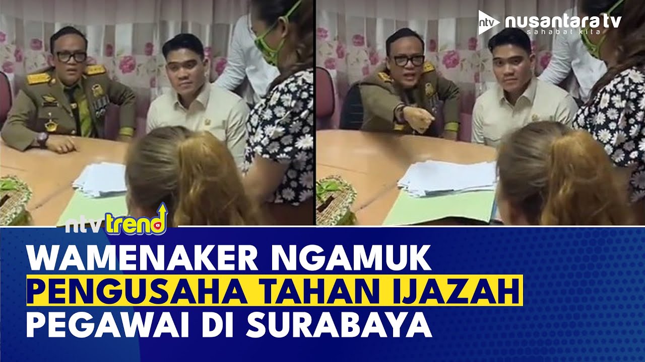 Wamenaker Ngamuk Minta Klarifikasi Perusahaan soal Tahan Ijazah Karyawan UD Sentosa Seal | NTV