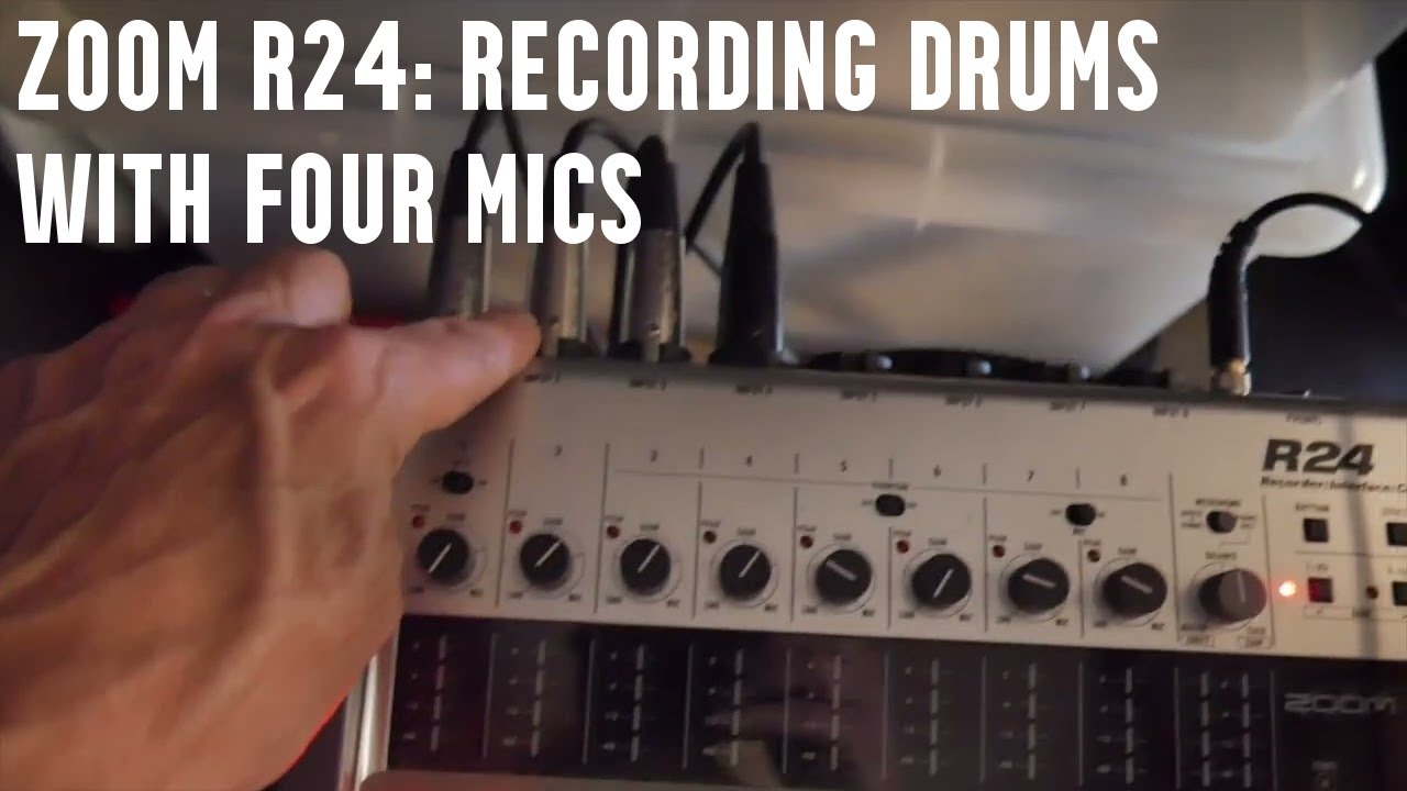 Zoom R24: How to Record Drums Using Only Four Mics