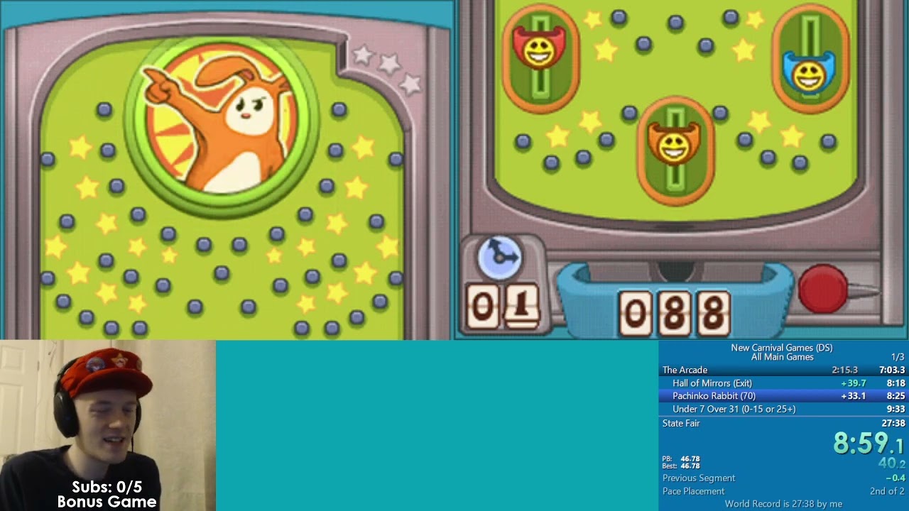 [Бывший WR] New Carnival Games (DS) — скоростное прохождение всех основных игр за 27:21