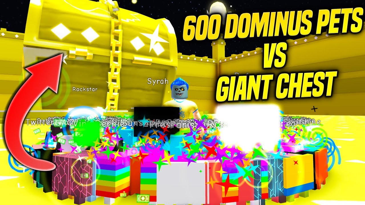 600 DOMINUS TIER 17 PETS vs GIANT DOMINUS CHEST IN PET SIMULATOR! *INSANELY FAST* (Roblox)