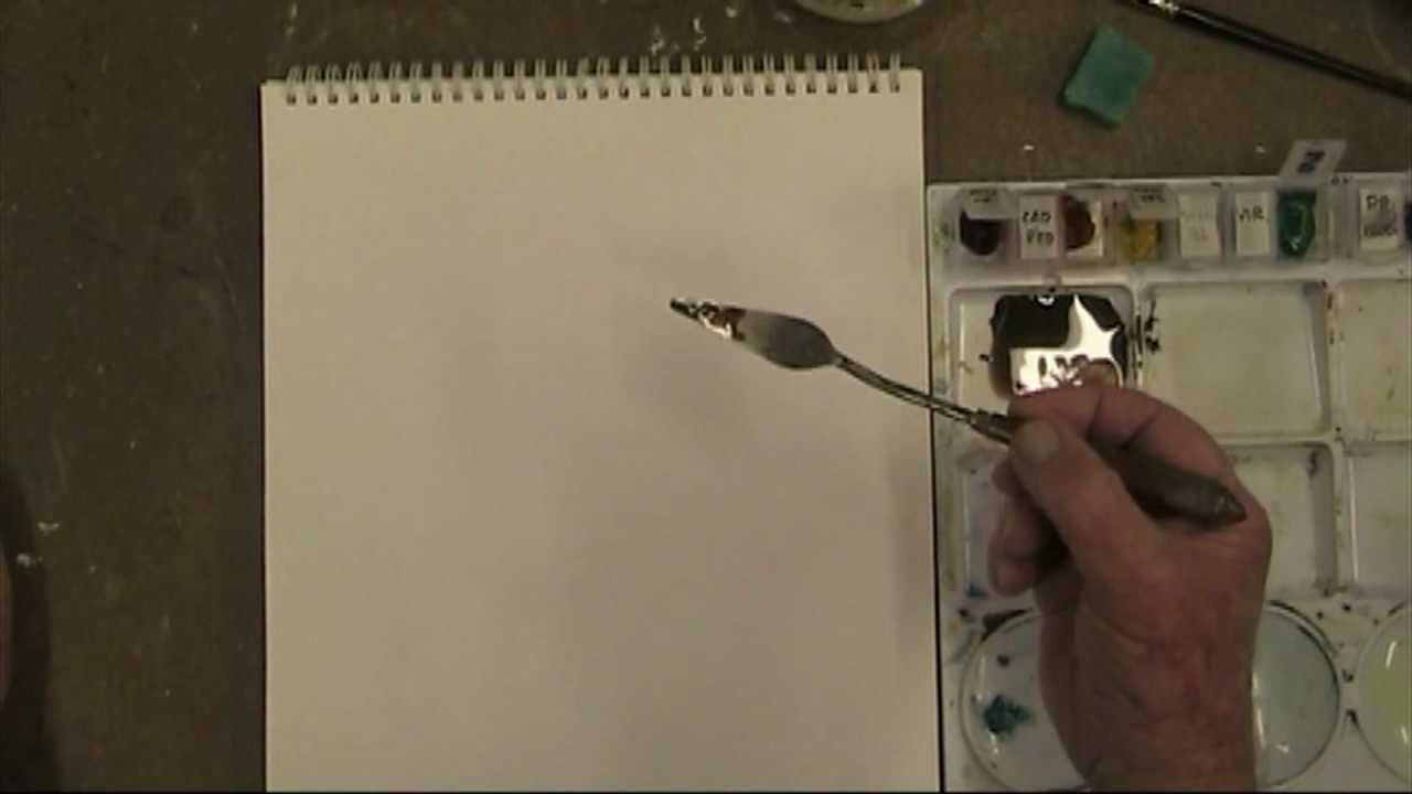 Painting Knife Techniques Lesson - How to use the painting knife in watercolours