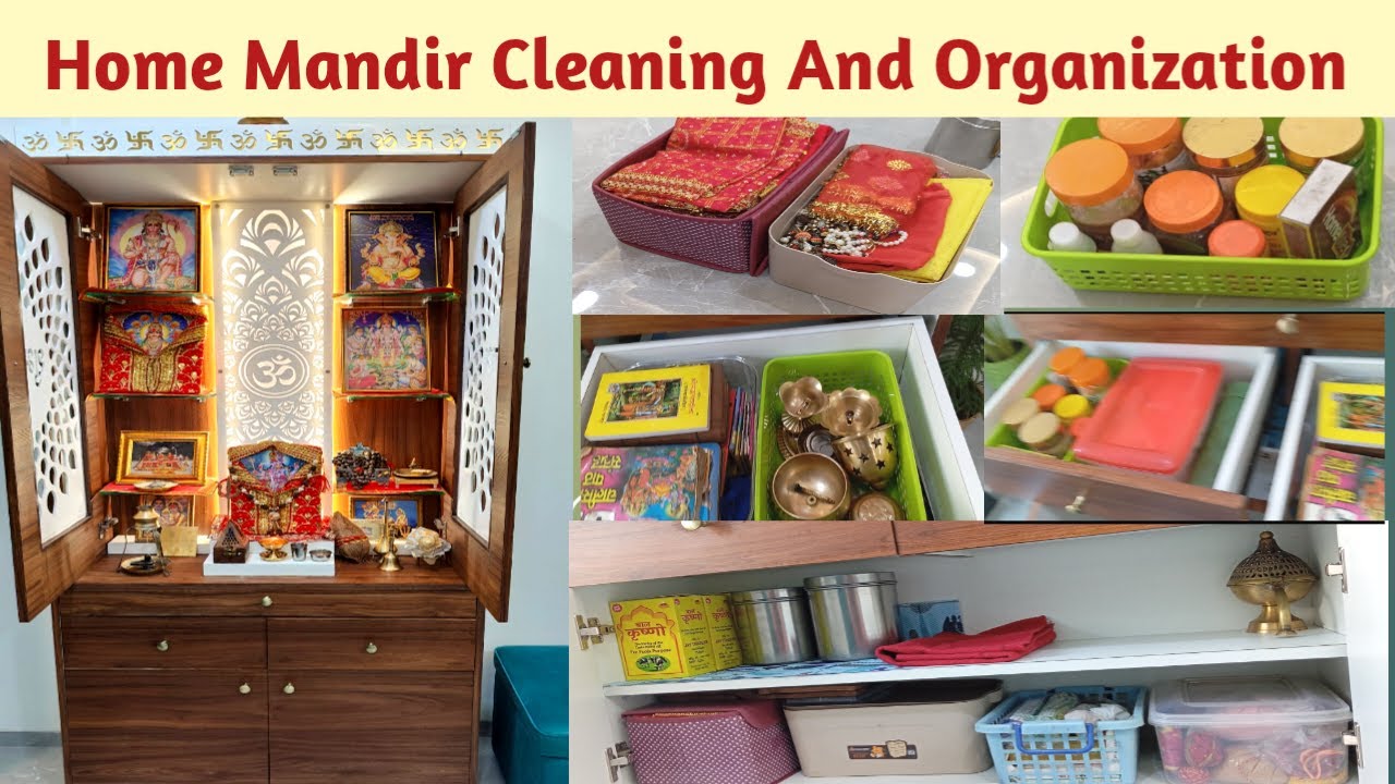Home Mandir cleaning And organization Idea | Home Temple Tour | How to Organize Home Pooja Mandir