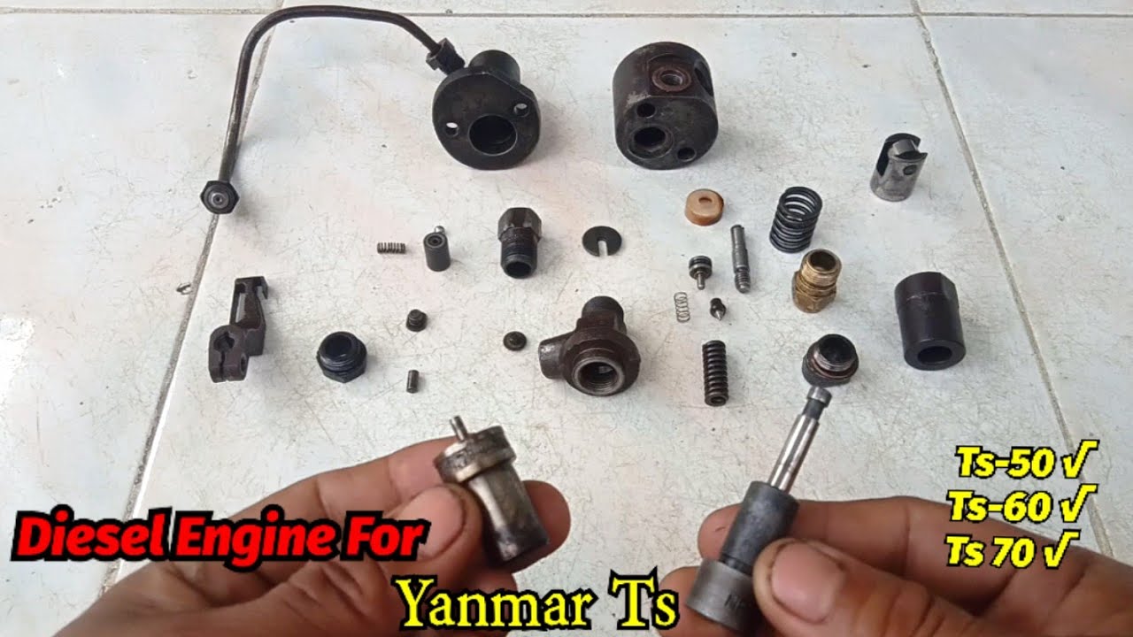 💡install Plunger and nozzle for Diesel Engine Yanmar Ts