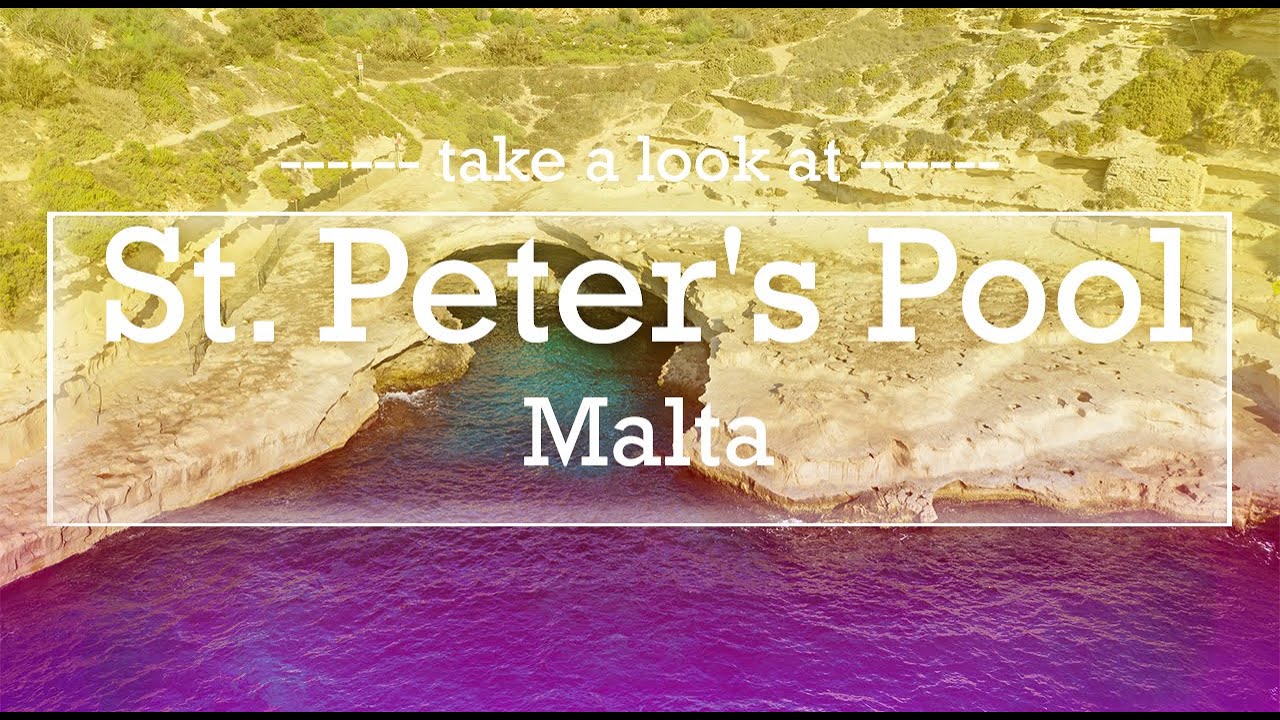 St. PETER'S POOL | Marsaxlokk | Malta 🇲🇹2020 - The SECRET NATURAL POOL 😲 {by Drone Mavic 2 pro}