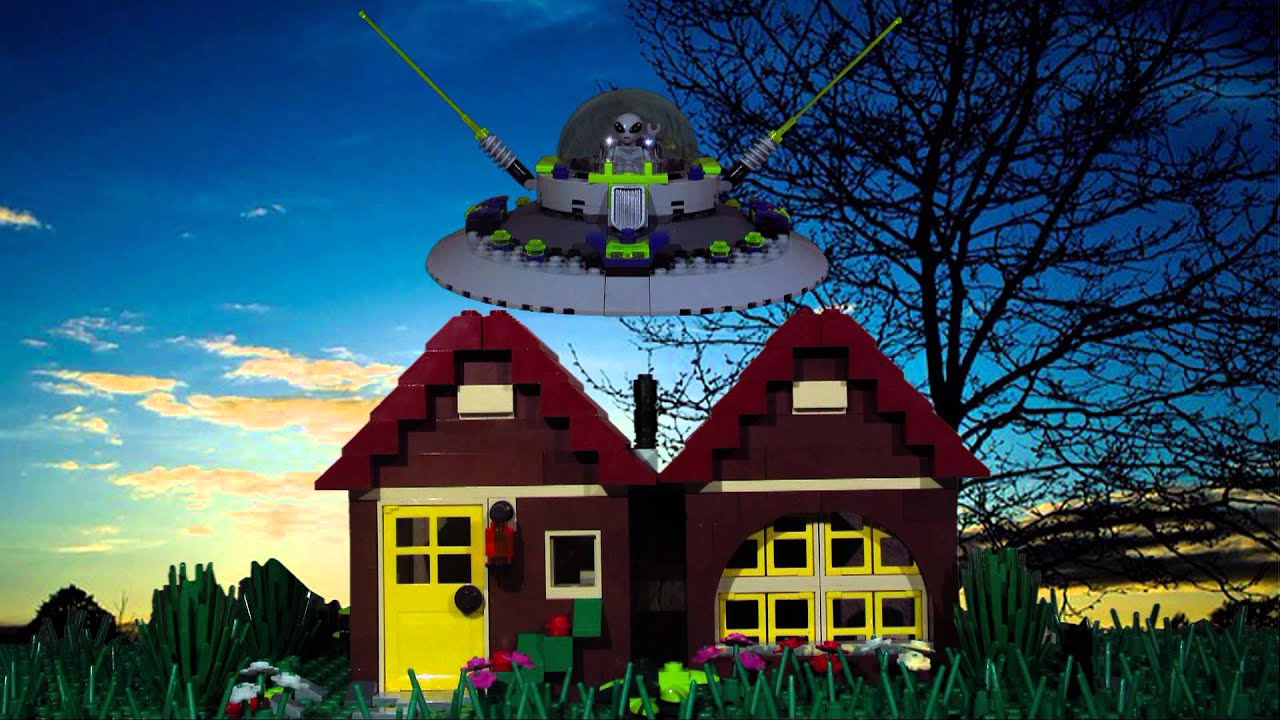 lego alien stop motion