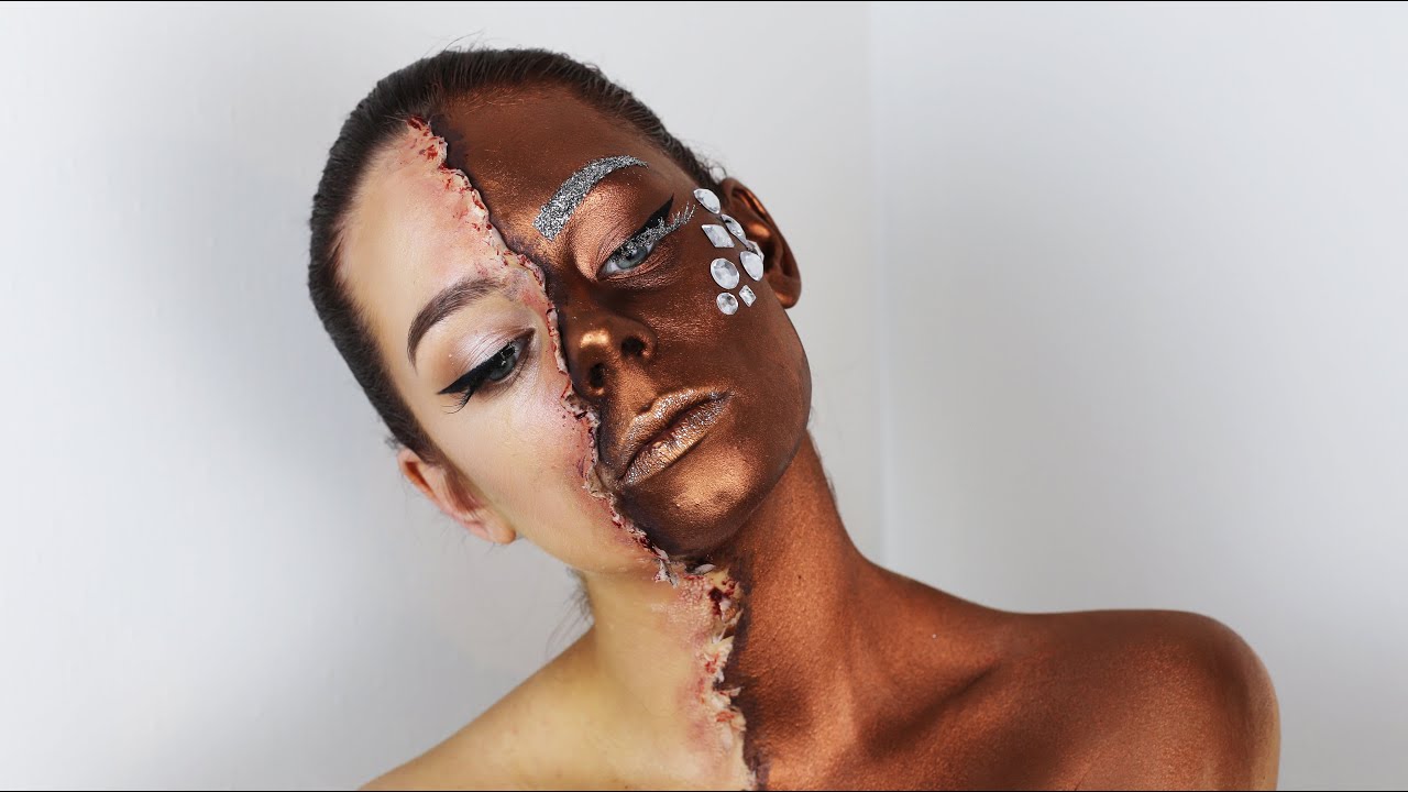 SFX BRONZE GODDESS - SPLIT FACE / NYX Nordic Face Awards Entry