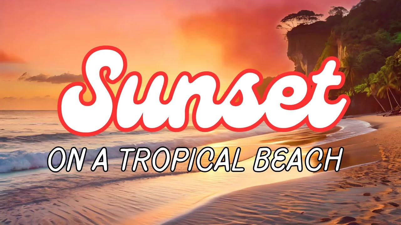 Mystical Dream Choir ✨ Fantasy Cinematic Soundscape | Sunset on a Tropical Beach 🌅