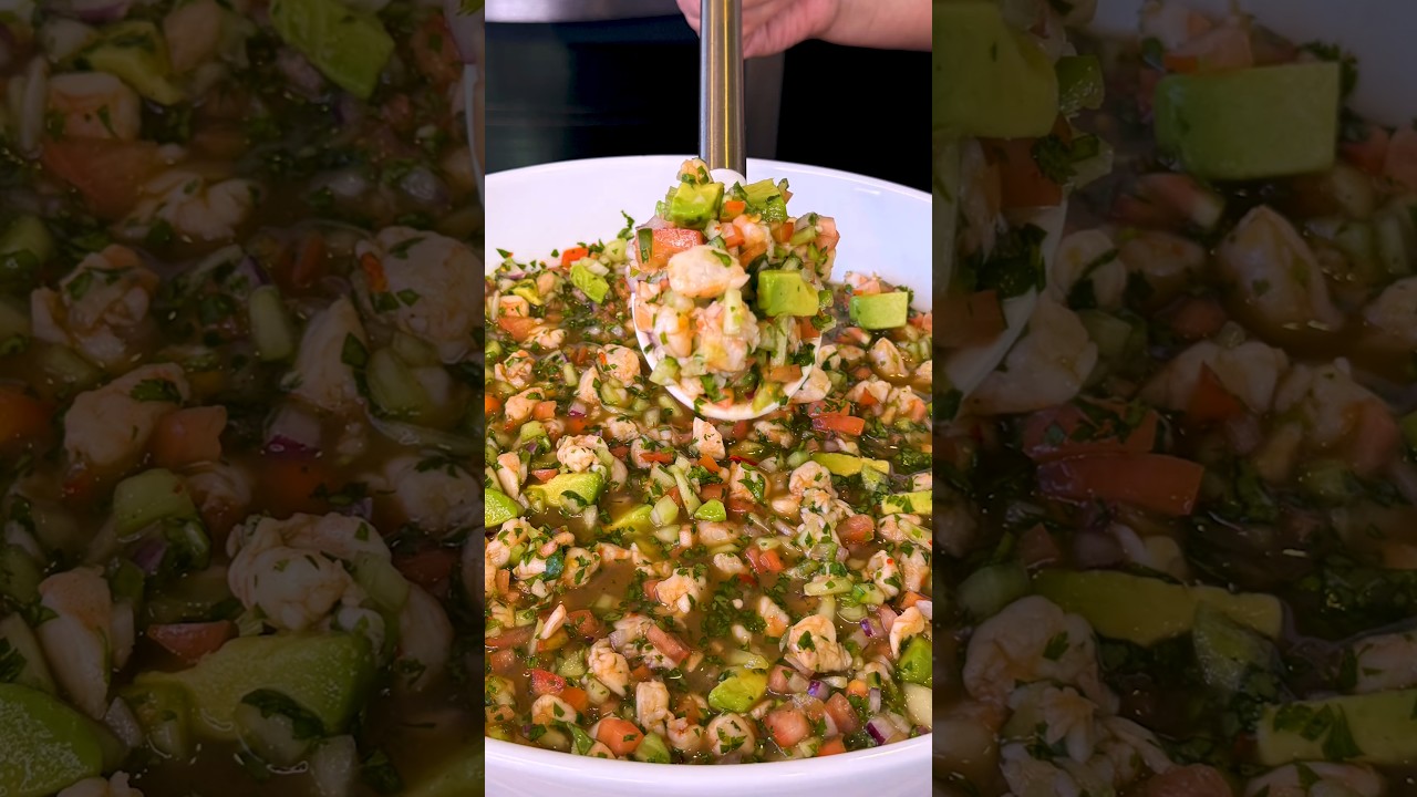 C&oacute;mo Hacer Ceviche de Camar&oacute;n Receta F&aacute;cil #shorts