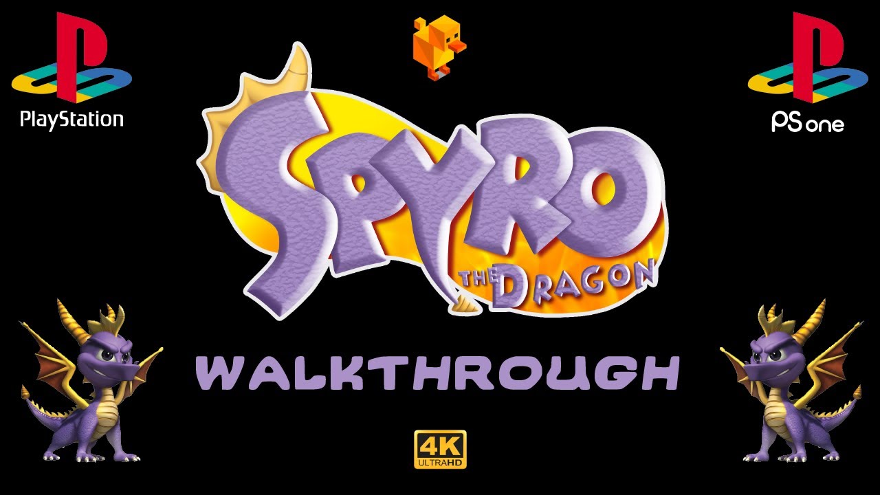 Spyro the Dragon (1998) 120% Walkthrough - PS1/DuckStation 4K-UHD