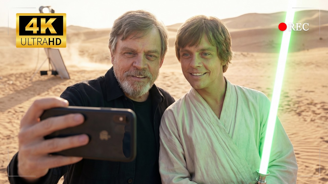 STAR WARS: Then vs Now (2026) — Obi-Wan, Luke & Windu Meet Their Past (AI 4K)
