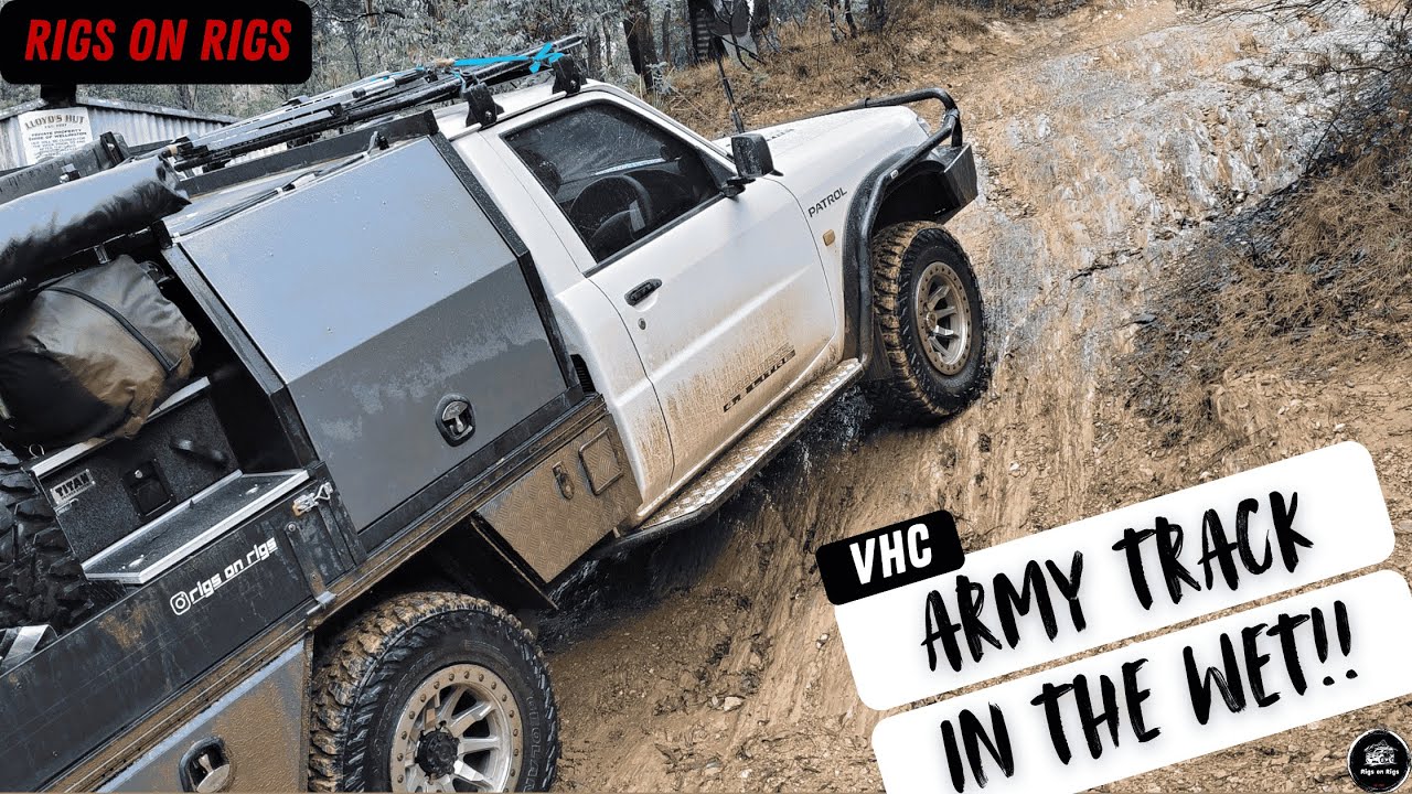 ARMY TRACK IN THE WET!!