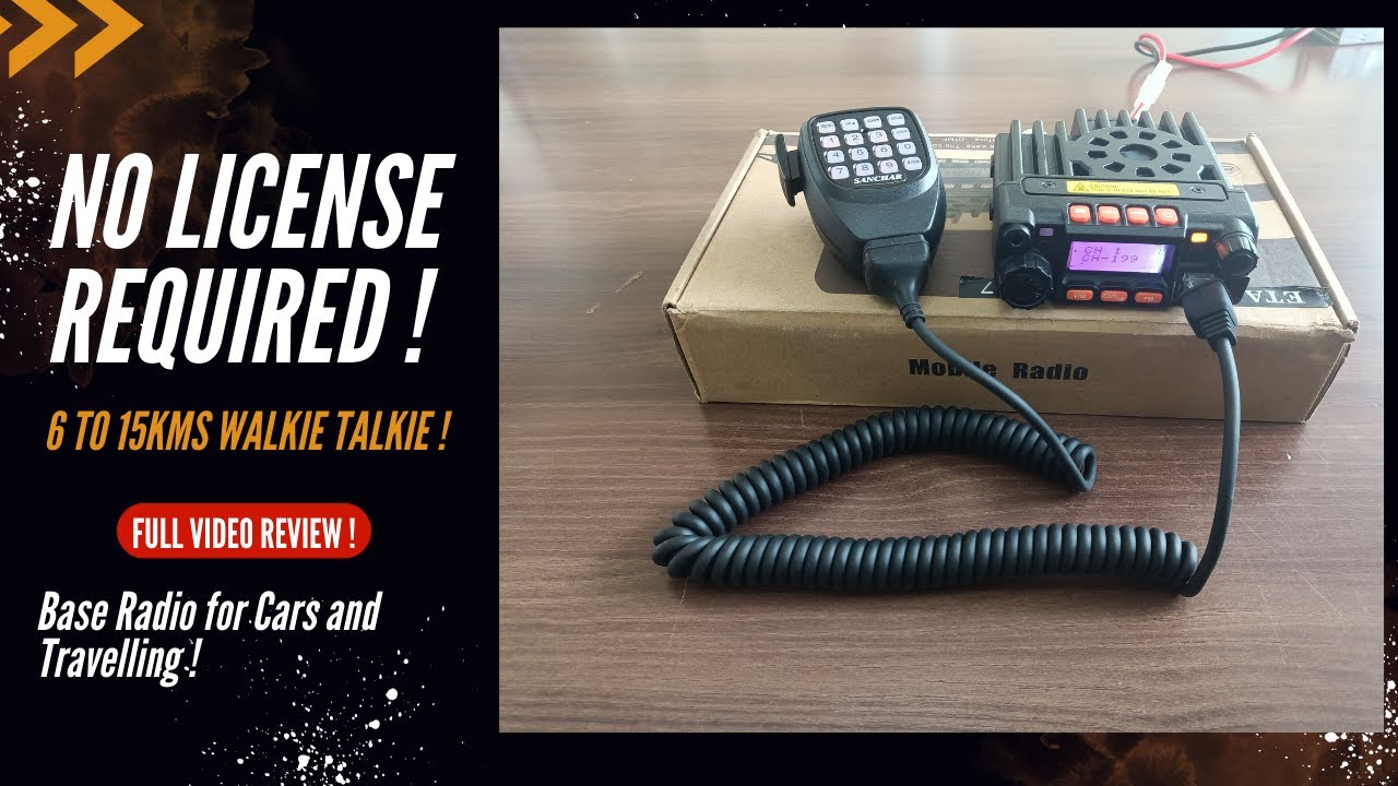 License Free Long Range Walkie Talkie Base Station Unboxing, Range Test, Review, Pricing and Feature