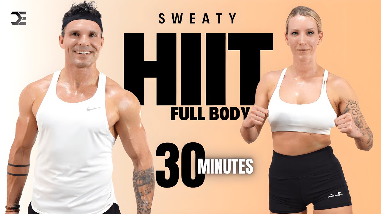 30 Min FULL BODY DUMBBELL HIIT WORKOUT with WEIGHTS | Intense Calorie Burner