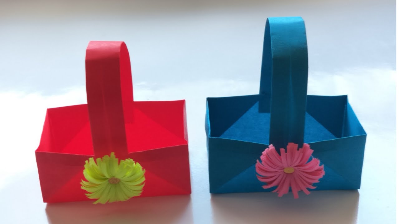 Diy mini Paper Basket || Diy Easy Paper Craft || Easy And Beautiful Craft Ideas|| @UniqueCraft-rk 