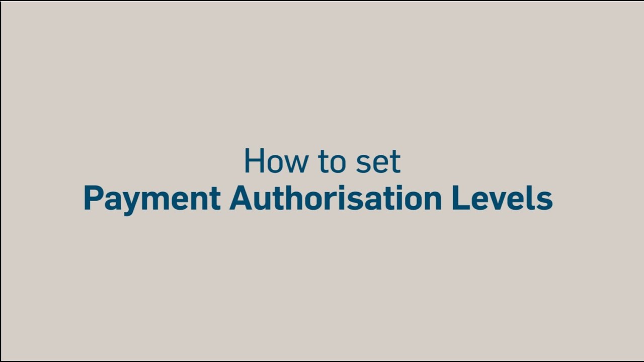 Capitec Business | Online Banking | How to Set Payment Authorisation Levels
