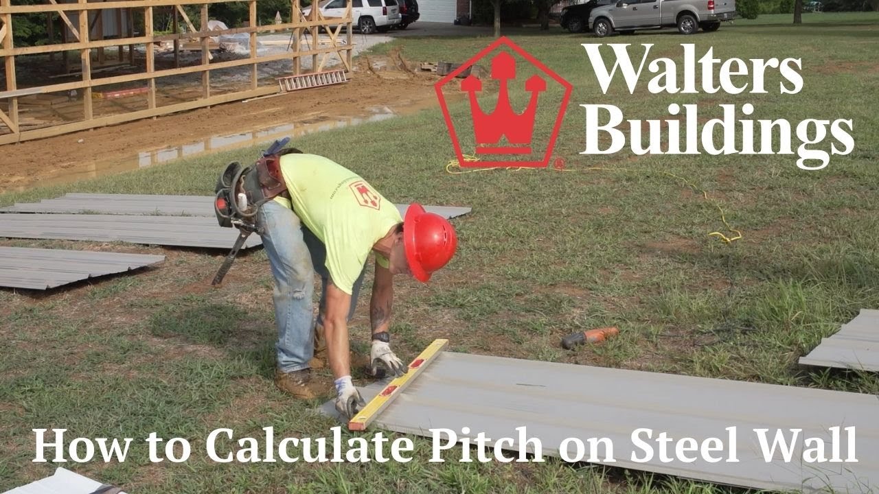 Walters Works: Calculate the Pitch on a Pole Barn