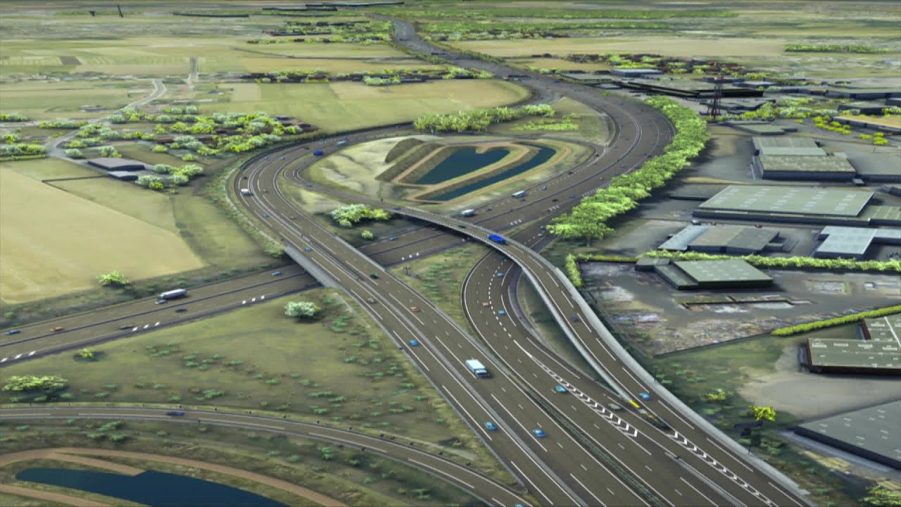 Orléans : travaux de l'échangeur autoroutier A10 / A71