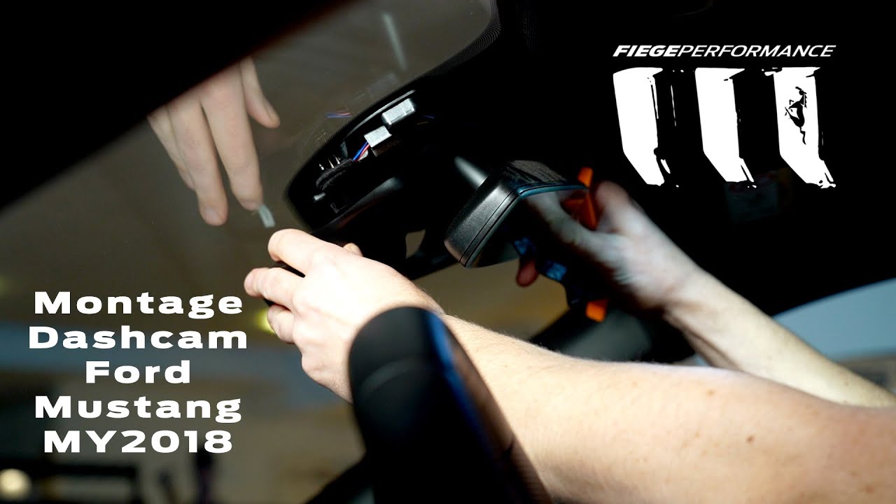 Ford Mustang 2018 Facelift Montageanleitung  Dashcam FIEGEPERFORMANCE FP-DC-MSTNG18 App Installation