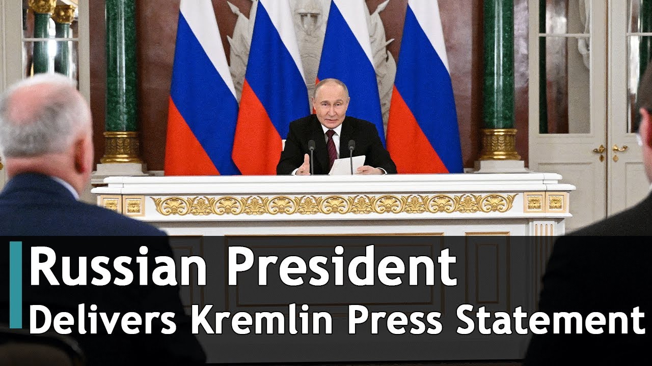 Russian President Delivers Kremlin Press Statement | DRM News Global | AC1S