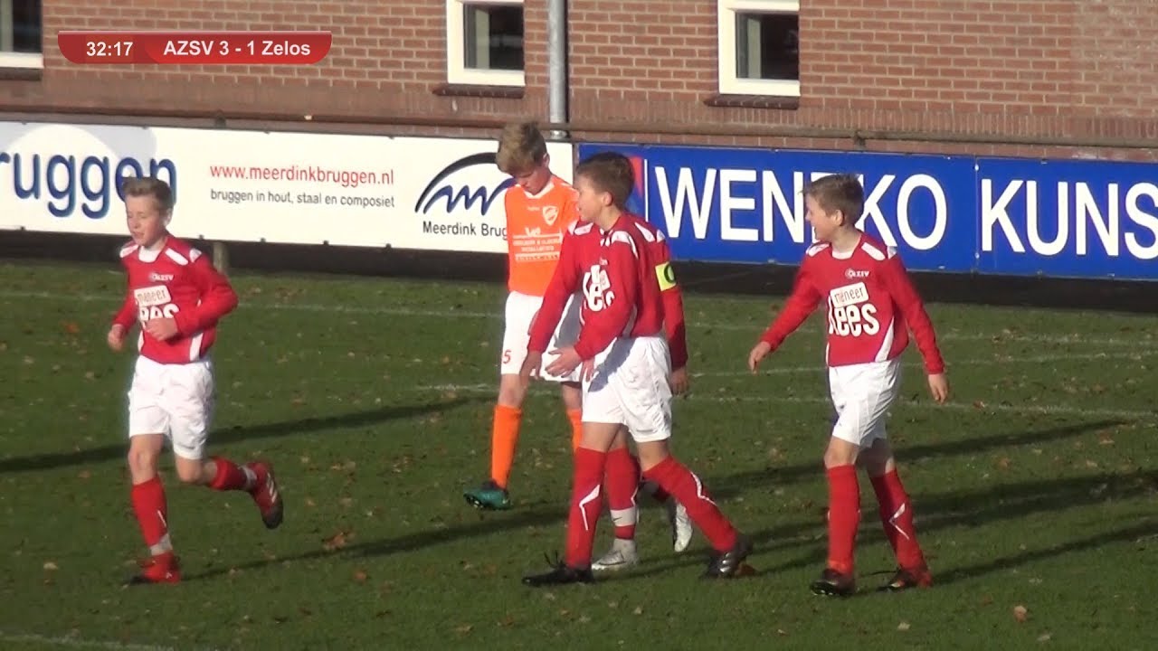 Samenvatting AZSV JO13-1 vs Zelos JO13-1 (25-11-2017)