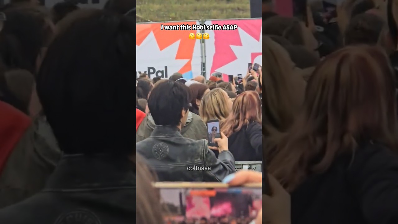 I need Hobi to drop this selfie ASAP 🫠🫠 #bts #jhope #hobi #lollapalooza