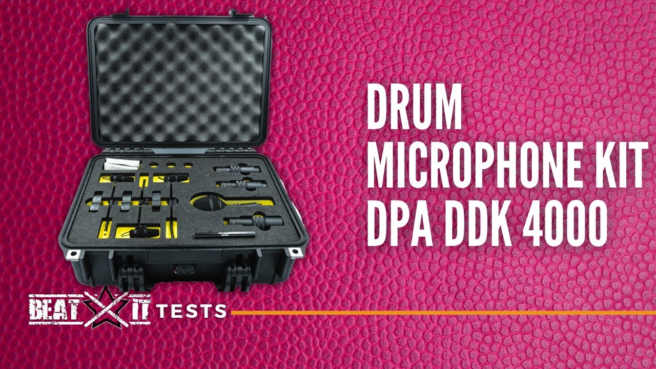 Top-end Drum Microphone Kit DPA DDK 4000 I A TEST by EN BeatitTV
