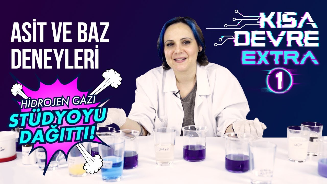 Asit Baz Deneyleri Yaptık, Stüdyo Dağıldı! | Esra Çevik Öğüt ile 8. Sınıf Fen Deneyi
