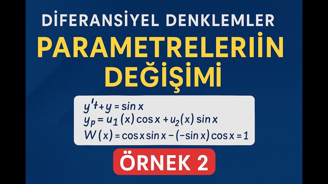 Parametrelerin Değişimi Yöntemi - Örnek 2 (Variation of Parameters - Example 2)