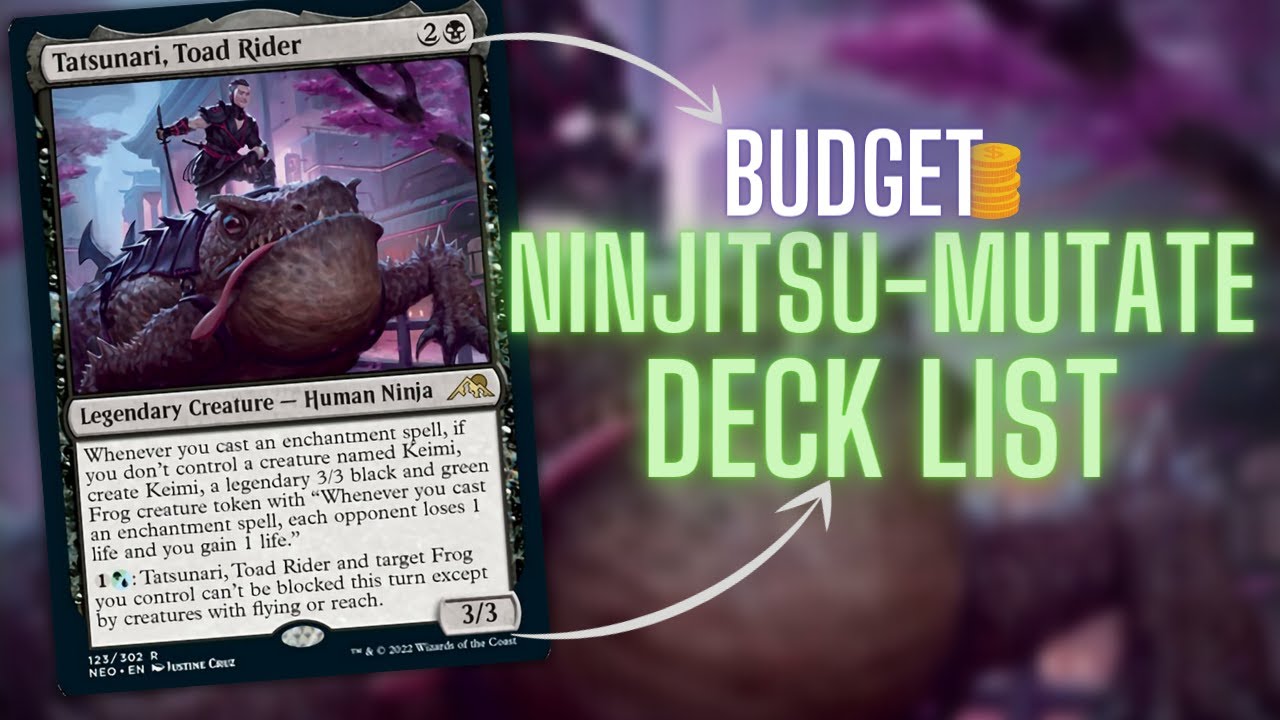 Tatsunari, Toad Rider Budget Deck List | Commander EDH | Magic the Gathering